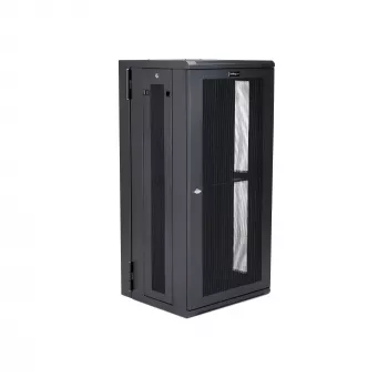 StarTech.com 4-Post 26U Wall Mount Network Cabinet with 1U Shelf, 19 inch Hinged Wall-Mounted Server Rack for Data / AV / Electronics / Computer Equipment, Flexible Vented Rack Enclosure
