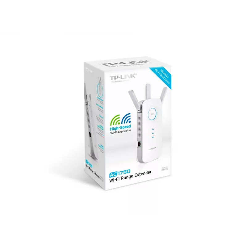 TP-Link RE450 network extender Network transmitter White 10, 100, 1000 Mbit/s