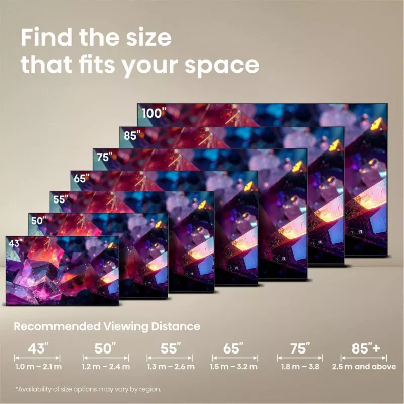 Hisense 75E7S PRO TV 190.5 cm (75 inch) UHD+ Smart TV Wi-Fi Black 350 cd/m²