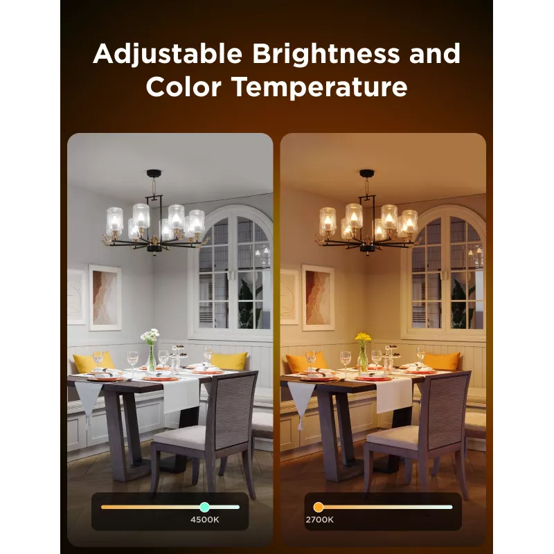 LED bulb Govee B600CCC1 RGBWW E14 2-pack — smart color-adjustable light, warm-to-cool white
