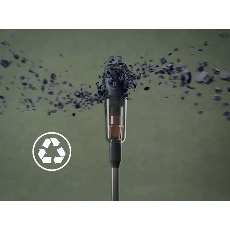 Electrolux EP71B14WET Stick vacuum Battery Dry Bagless 0.3 L Blue 4 Ah