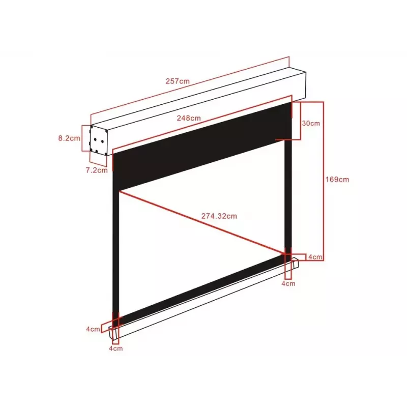 Multibrackets M 16:9 Motorized Projection Screen 240x135, 108 inch