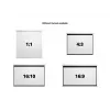 Multibrackets M 1:1 Motorized Projection Screen 240x240, 135 inch White Edition