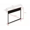 Motorized Projection Screen MULTIBRACKETS M 16:10 90 inch (Viewable 193.9×121.2 cm) Matte White, Black/White