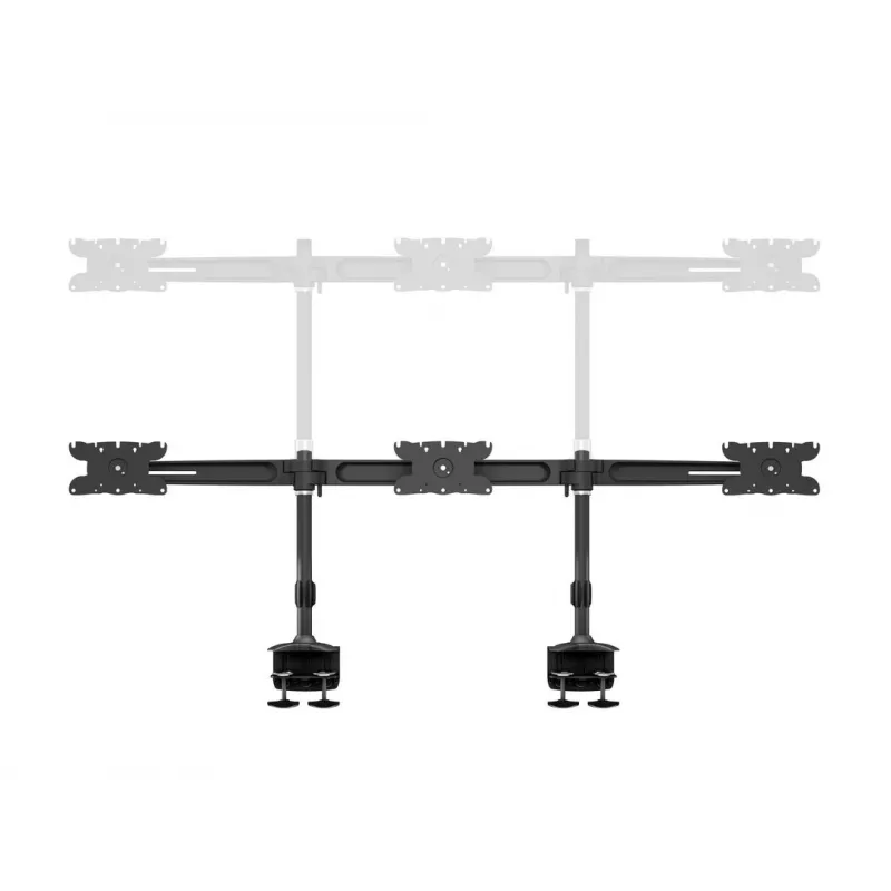 Multibrackets M VESA Desktopmount Triple Desk Clamp 24 inch-32 inch 24 kg