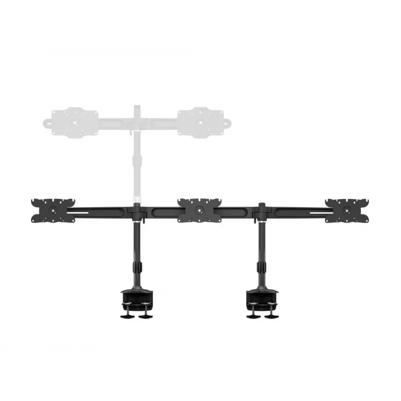 Multibrackets M VESA Desktopmount Triple Desk Clamp 24 inch-32 inch 24 kg