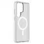 Cellularline Clear Mag - Galaxy S26 Ultra Ultra-resistant transparent case with rubber edge, compatible with the Qi2 ecosystem and magnetic accessories, treated to prevent yellowing.