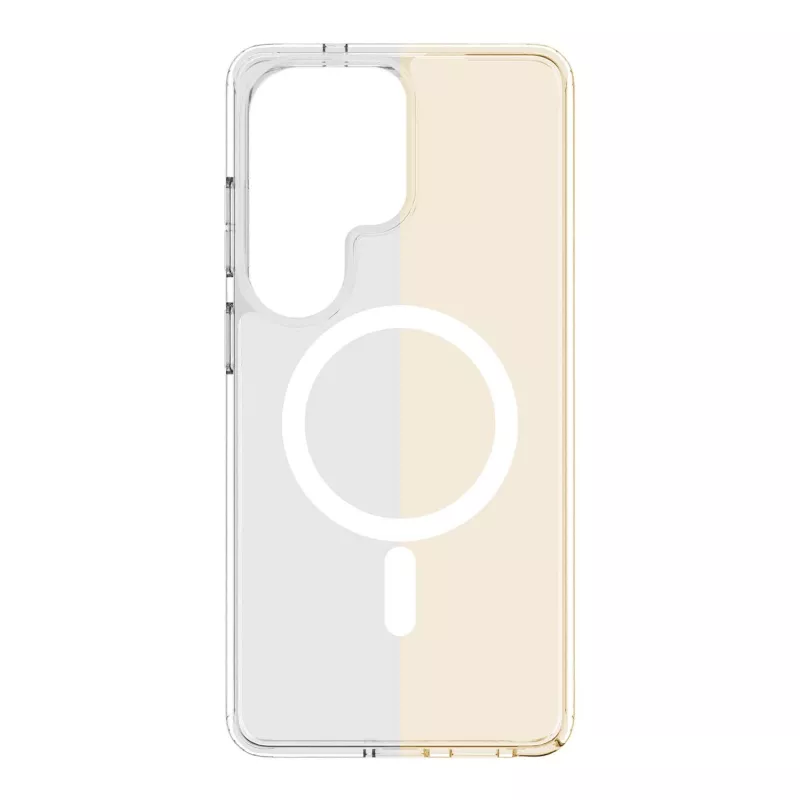 Cellularline Clear Mag - Galaxy S26 Ultra Ultra-resistant transparent case with rubber edge, compatible with the Qi2 ecosystem and magnetic accessories, treated to prevent yellowing.