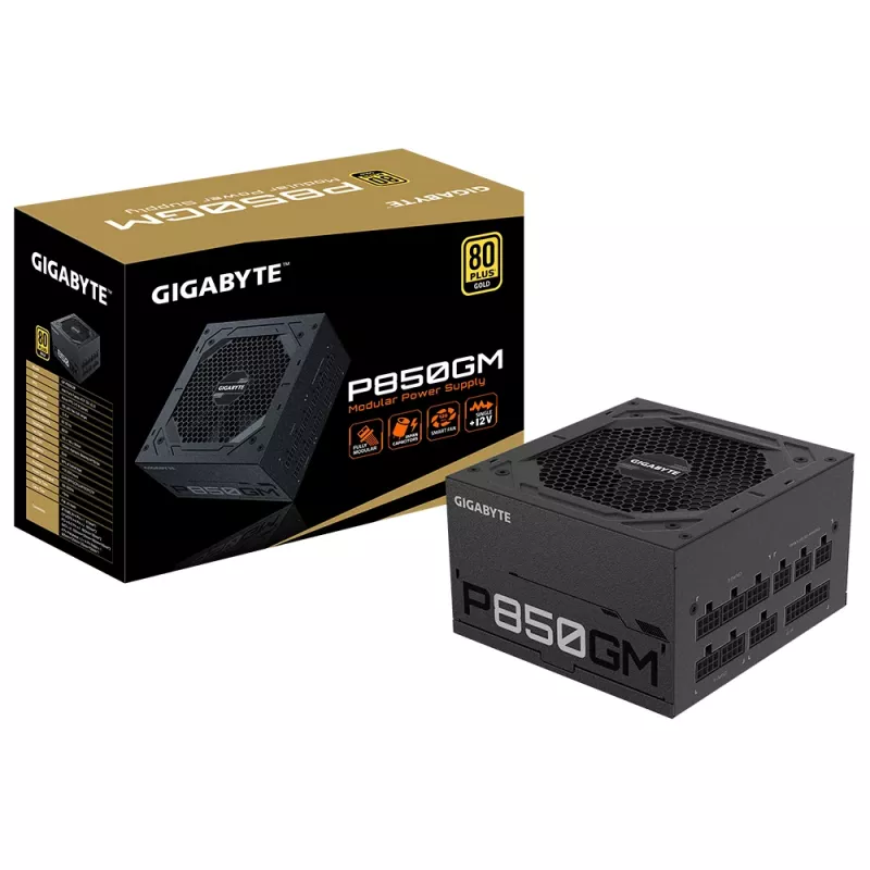 GIGABYTE P850GM power supply unit 850 W 20+4 pin ATX ATX Black
