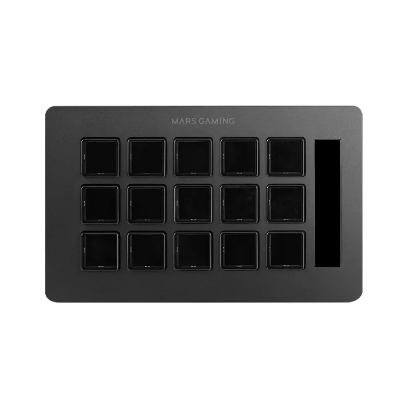 Mars Gaming Control Deck Slim MSD-ONE, Black, 15 buttons, Touch, 132 mm, 81 mm, 61 mm