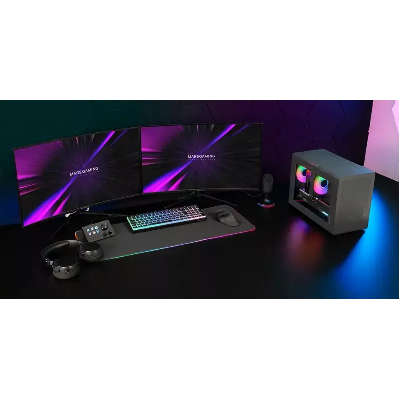 Computer Case Mars Gaming MCXPS mATX Ultra-Compact Black