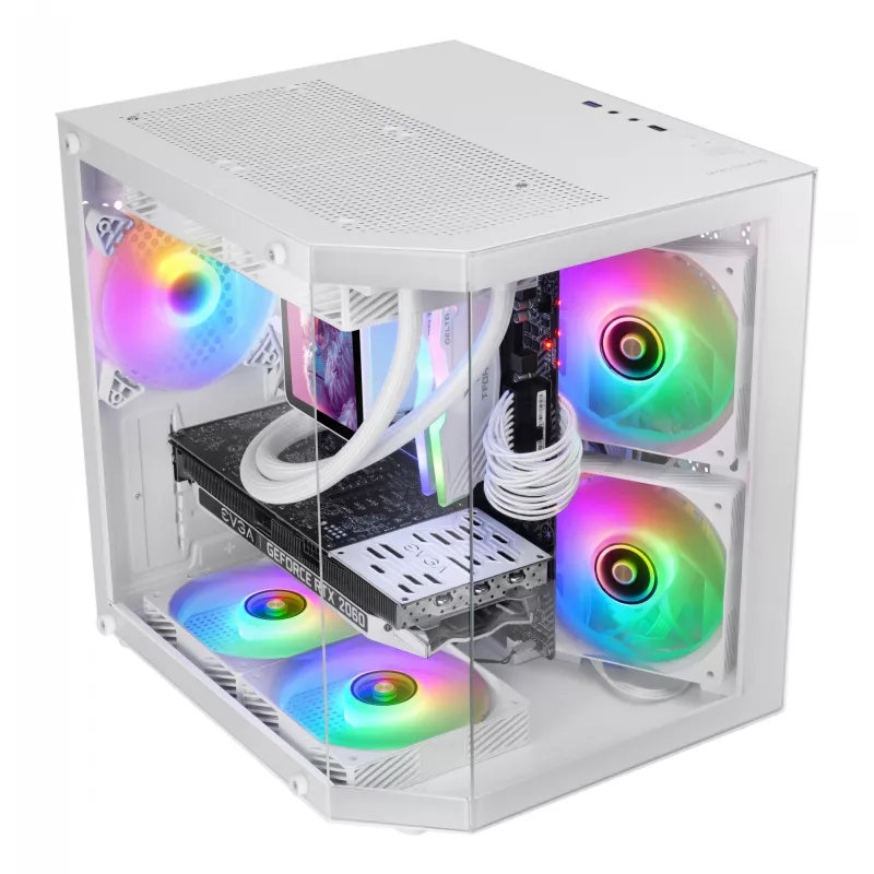 Mars Gaming MC-3TLITEW Mini Tower White