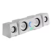 Mars Gaming MS22W Compact Gaming Speakers 2.2 RGB Flow Subwoofer + 4 Active Speakers DSP Sound 35W White