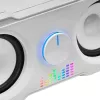 Mars Gaming MS22W Compact Gaming Speakers 2.2 RGB Flow Subwoofer + 4 Active Speakers DSP Sound 35W White