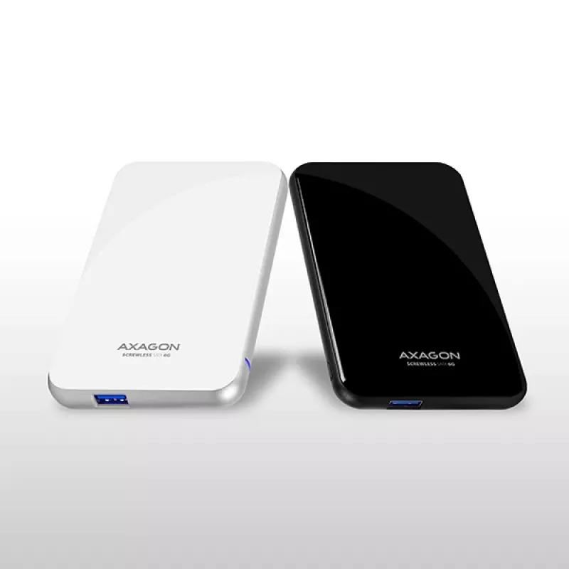 AXAGON EE25-S6 - HDD / SSD-Gehäuse - 2.5 Zoll - SATA - Serial ATA II - Serial ATA III - 5 Gbit/s - USB Konnektivität - Weiß