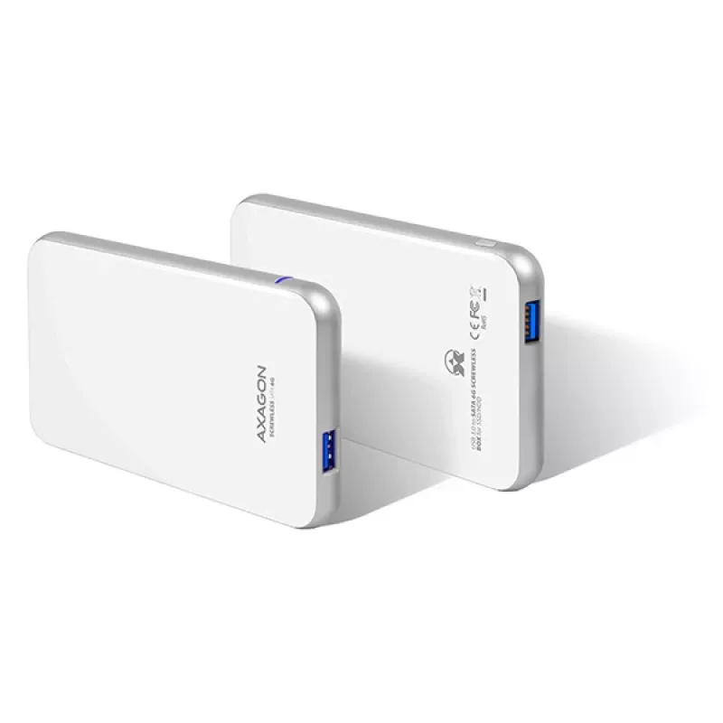 AXAGON EE25-S6 - HDD / SSD-Gehäuse - 2.5 Zoll - SATA - Serial ATA II - Serial ATA III - 5 Gbit/s - USB Konnektivität - Weiß