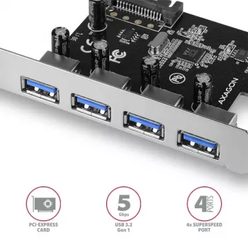 Axagon PCEU-430VL interface cards/adapter Internal USB 3.2 Gen 1 (3.1 Gen 1)