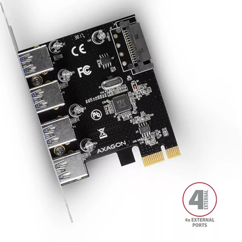 Axagon PCEU-430VL interface cards/adapter Internal USB 3.2 Gen 1 (3.1 Gen 1)