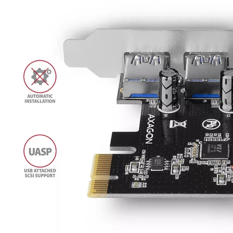 Axagon PCEU-430VL interface cards/adapter Internal USB 3.2 Gen 1 (3.1 Gen 1)