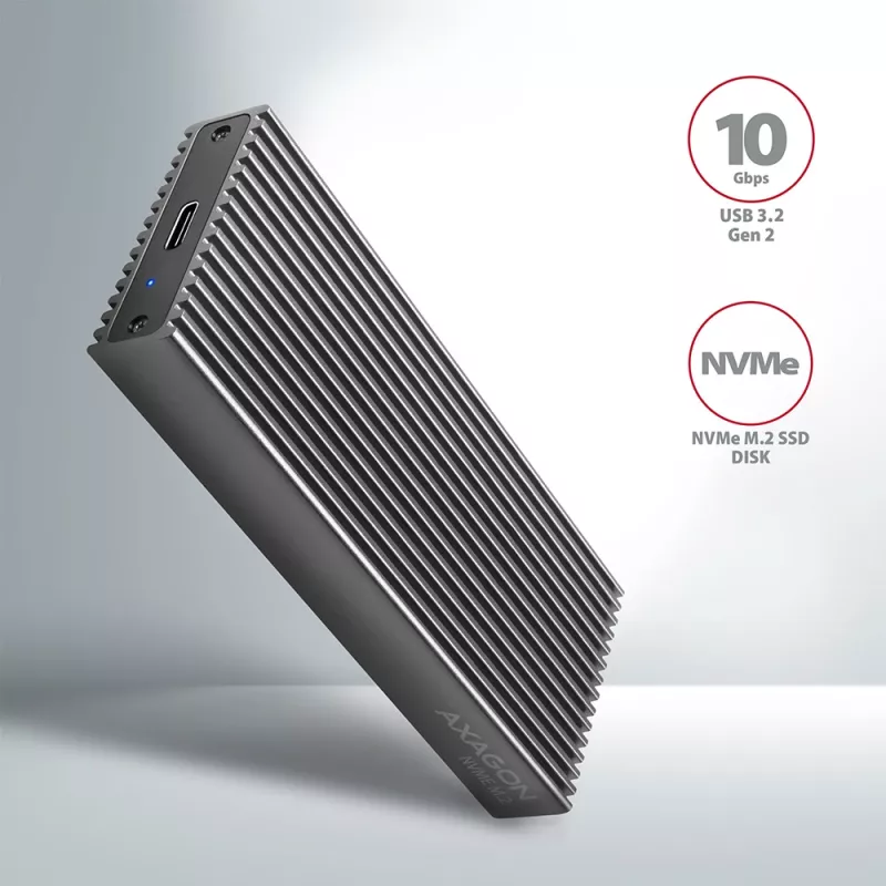 AXAGON EEM2-XR - Cover - Metall - Silber - M.2 - Jede Marke - 112 mm