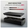 Axagon EEM2-40G USB-C 40Gbps M.2 NVMe SSD Enclosure, ARMORED Aluminum