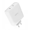 Charger TRUST Maxo 100W 2-Port USB-C GaN — 100 W, 2x USB-C, 20 V max, AC indoor, 2 m cable, white