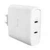 Charger TRUST Maxo 100W 2-Port USB-C GaN — 100 W, 2x USB-C, 20 V max, AC indoor, 2 m cable, white