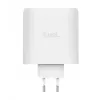 Charger TRUST Maxo 100W 2-Port USB-C GaN — 100 W, 2x USB-C, 20 V max, AC indoor, 2 m cable, white