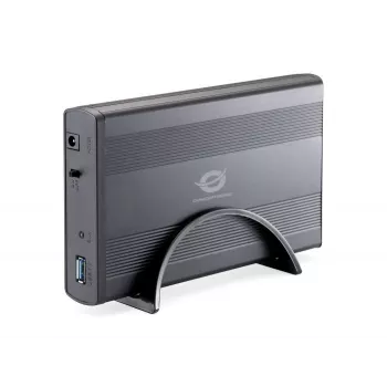 Conceptronic 3.5 inch Hard Disk Box USB 3.0, HDD enclosure, 3.5 inch, Serial ATA, Serial ATA II, 4.8 Gbit/s, USB connectivity, Graphite