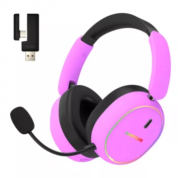 HATOR Phoenix 2 Wireless Headset Wired & Wireless Head-band Gaming USB Type-C / USB Type-A Bluetooth Violet