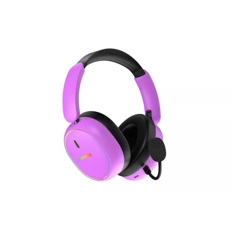 HATOR Phoenix 2 Wireless Headset Wired & Wireless Head-band Gaming USB Type-C / USB Type-A Bluetooth Violet