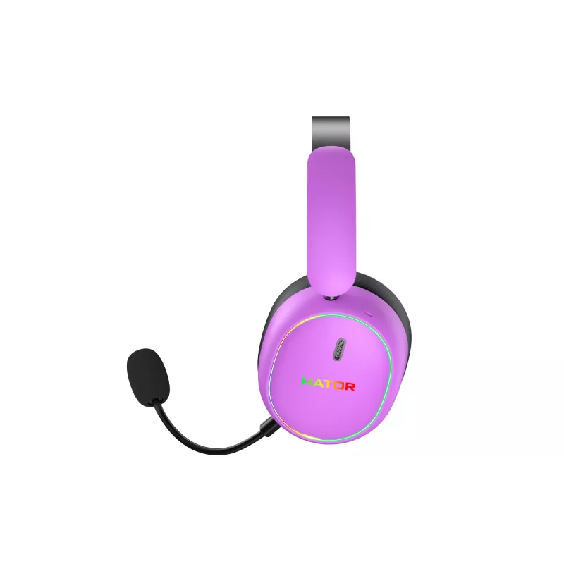 HATOR Phoenix 2 Wireless Headset Wired & Wireless Head-band Gaming USB Type-C / USB Type-A Bluetooth Violet