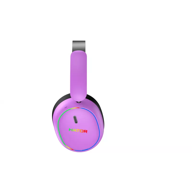 HATOR Phoenix 2 Wireless Headset Wired & Wireless Head-band Gaming USB Type-C / USB Type-A Bluetooth Violet
