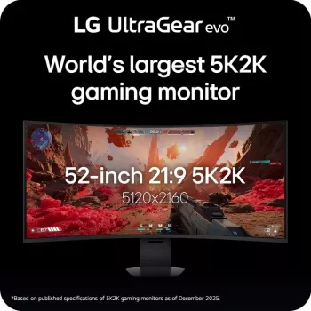 LG 52G930B-B.AEU computer monitor 132.1 cm (52 inch) 5120 x 2160 pixels Black
