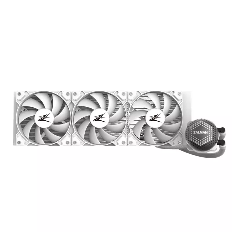 Zalman ALPHA36 White CPU Liquid Cooler 360mm Radiator 3 x 120 mm Fan ARGB pump Dual Processor All-in-one liquid cooler 12 cm