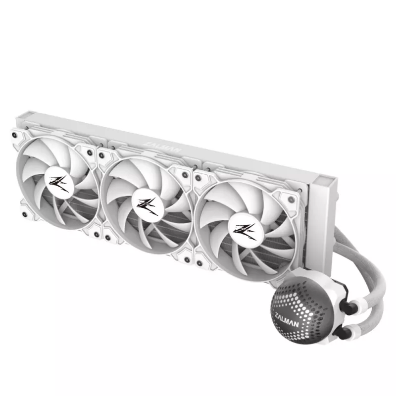 Zalman ALPHA36 White CPU Liquid Cooler 360mm Radiator 3 x 120 mm Fan ARGB pump Dual Processor All-in-one liquid cooler 12 cm