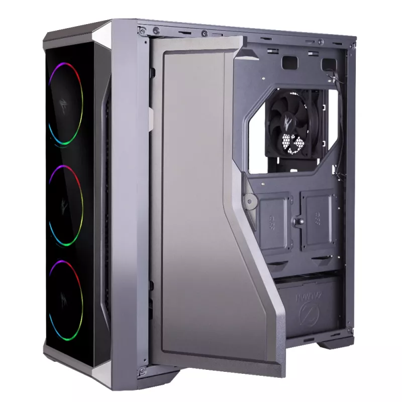 Zalman Z8 TG ATX Mid Tower PC Case, ARGB fan x3, T/G Midi Tower Black
