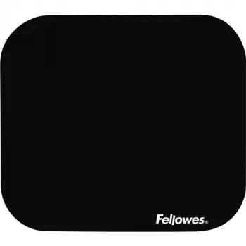 Fellowes Premium Mousepad - Black, Black, Monochromatic, Polyester, Rubber
