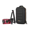 Camera Case Lowepro HARDSIDE CS 60 — hard shell compact case, 140×85×227 mm, black/orange