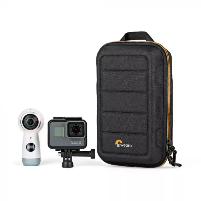 Camera Case Lowepro HARDSIDE CS 60 — hard shell compact case, 140×85×227 mm, black/orange