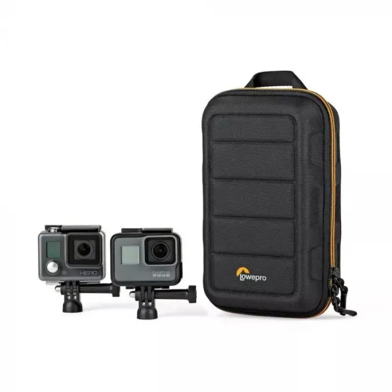 Camera Case Lowepro HARDSIDE CS 60 — hard shell compact case, 140×85×227 mm, black/orange