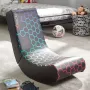 Console gaming chair x rocker Neo Hex Edition — upholstered padded seat and backrest, width 410 mm, depth 855 mm, height 650 mm