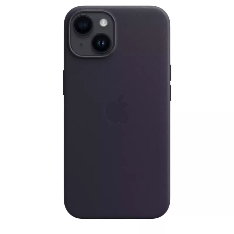 Leather MagSafe Cover for Apple iPhone 14 — Violet, fits 6.1 inch