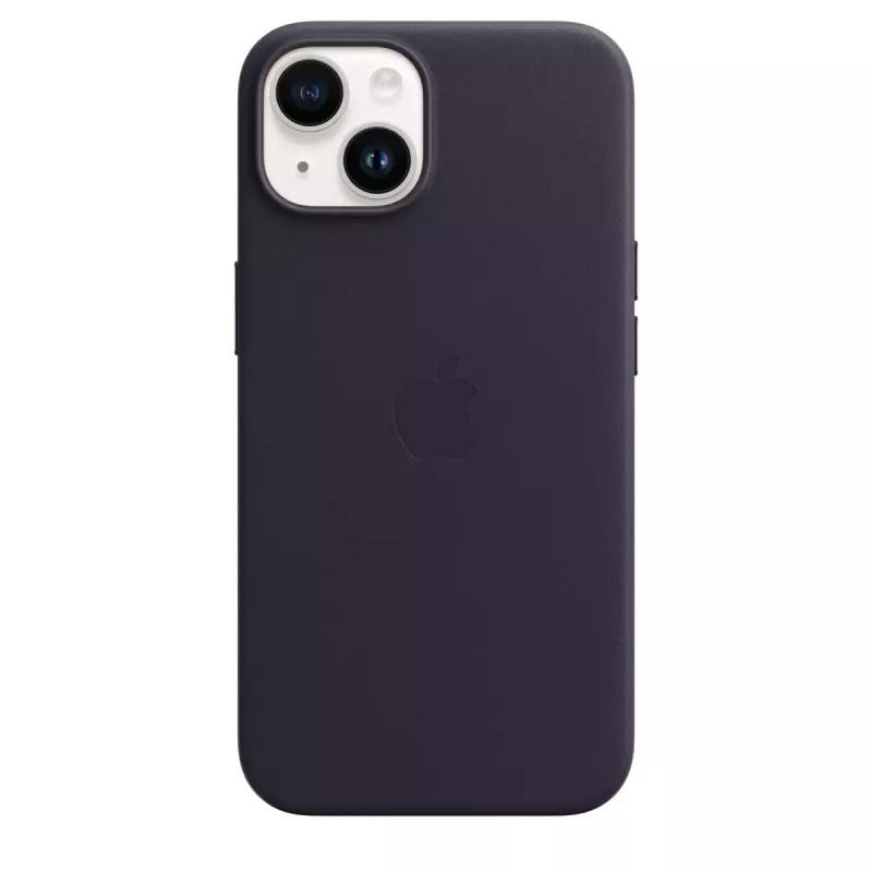 Leather MagSafe Cover for Apple iPhone 14 — Violet, fits 6.1 inch