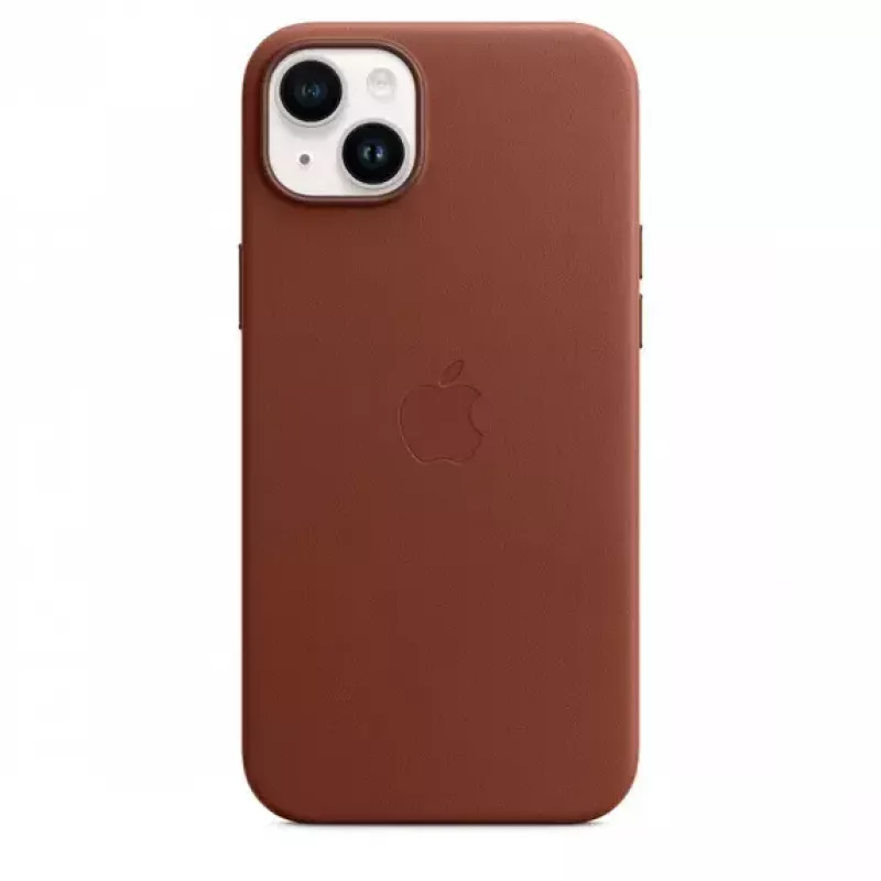 Cover Apple iPhone 14 Plus Leather Case with MagSafe Umber