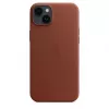 Cover Apple iPhone 14 Plus Leather Case with MagSafe Umber