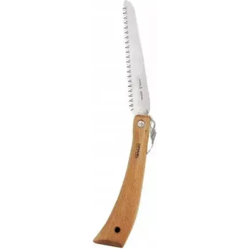 Pocket knife Opinel No. 18 with folding tree saw blade and wooden handle