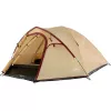 COLEMAN Darwin 4 Plus Summer camping tent 4-person — beige/dark red