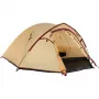 COLEMAN Darwin 4 Plus Summer camping tent 4-person — beige/dark red