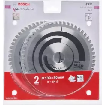 Circular saw blade Bosch Multi Material 190x30x2.4/1.8 mm 54T (2608644652)